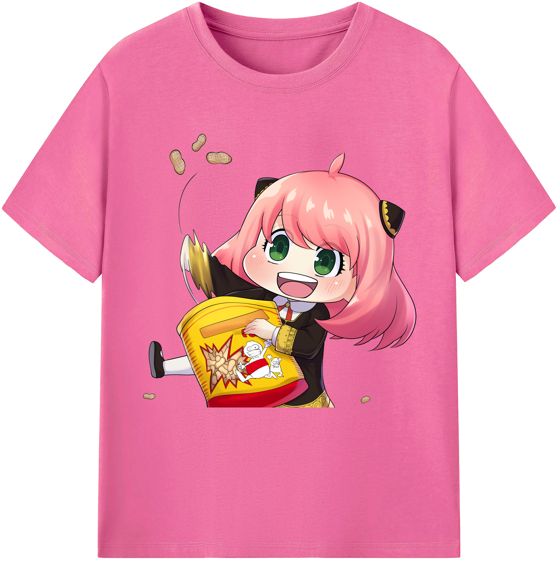（画像用） SPY×FAMILY间谍家家酒 レディースカジュアルプリントTシャツ（綿100％）